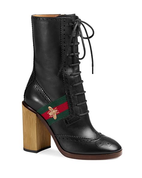 gucci botjes|designer gucci lace boots.